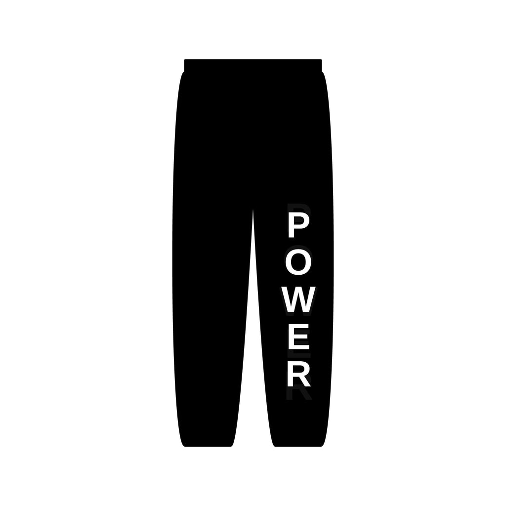 Power Vertical Side-Print Sweatpants — Bold Athletic Loungewear