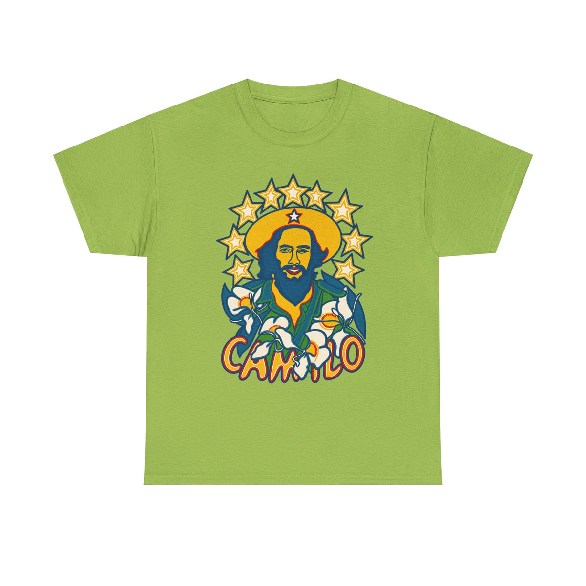 Camilo Cienfuegos Portrait Tee – Cuban Revolutionary Quote T-Shirt