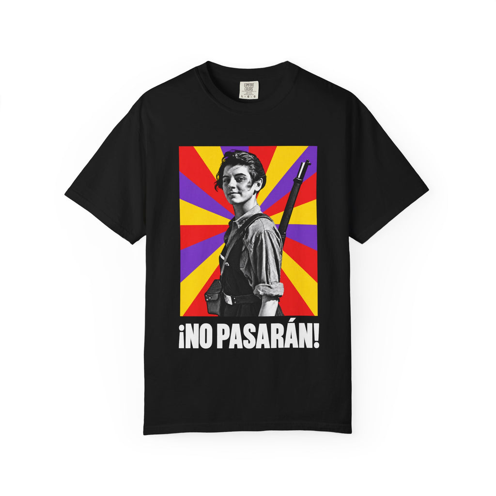 T-Shirt — “¡No Pasarán!” Vintage Revolutionary Graphic Tee