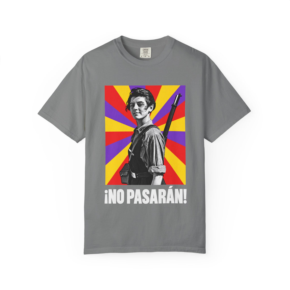 T-Shirt — “¡No Pasarán!” Vintage Revolutionary Graphic Tee