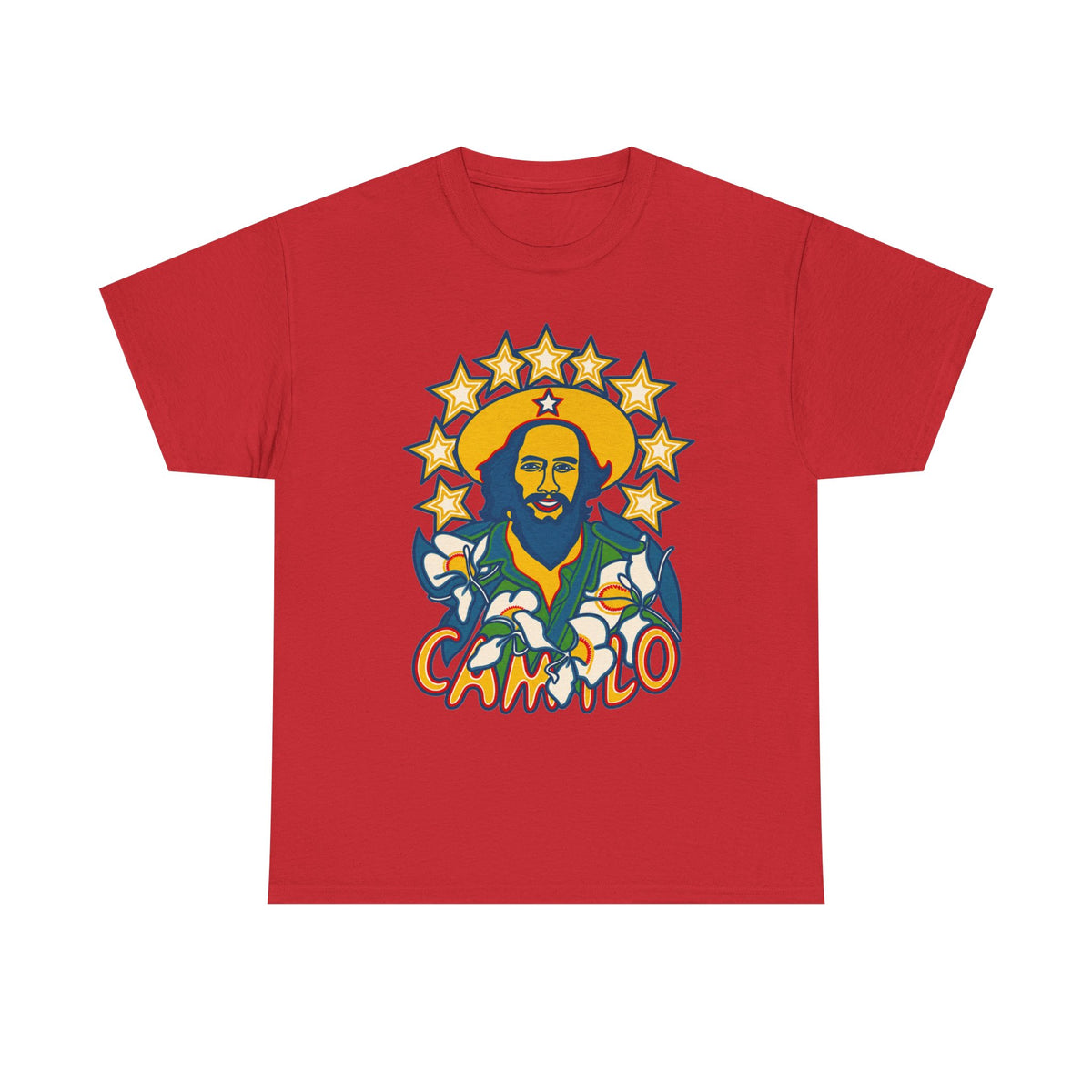 Camilo Cienfuegos Portrait Tee – Cuban Revolutionary Quote T-Shirt