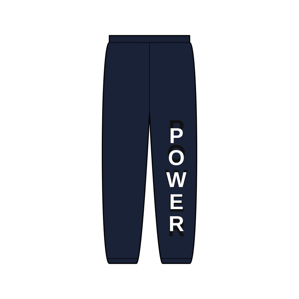 Power Vertical Side-Print Sweatpants — Bold Athletic Loungewear