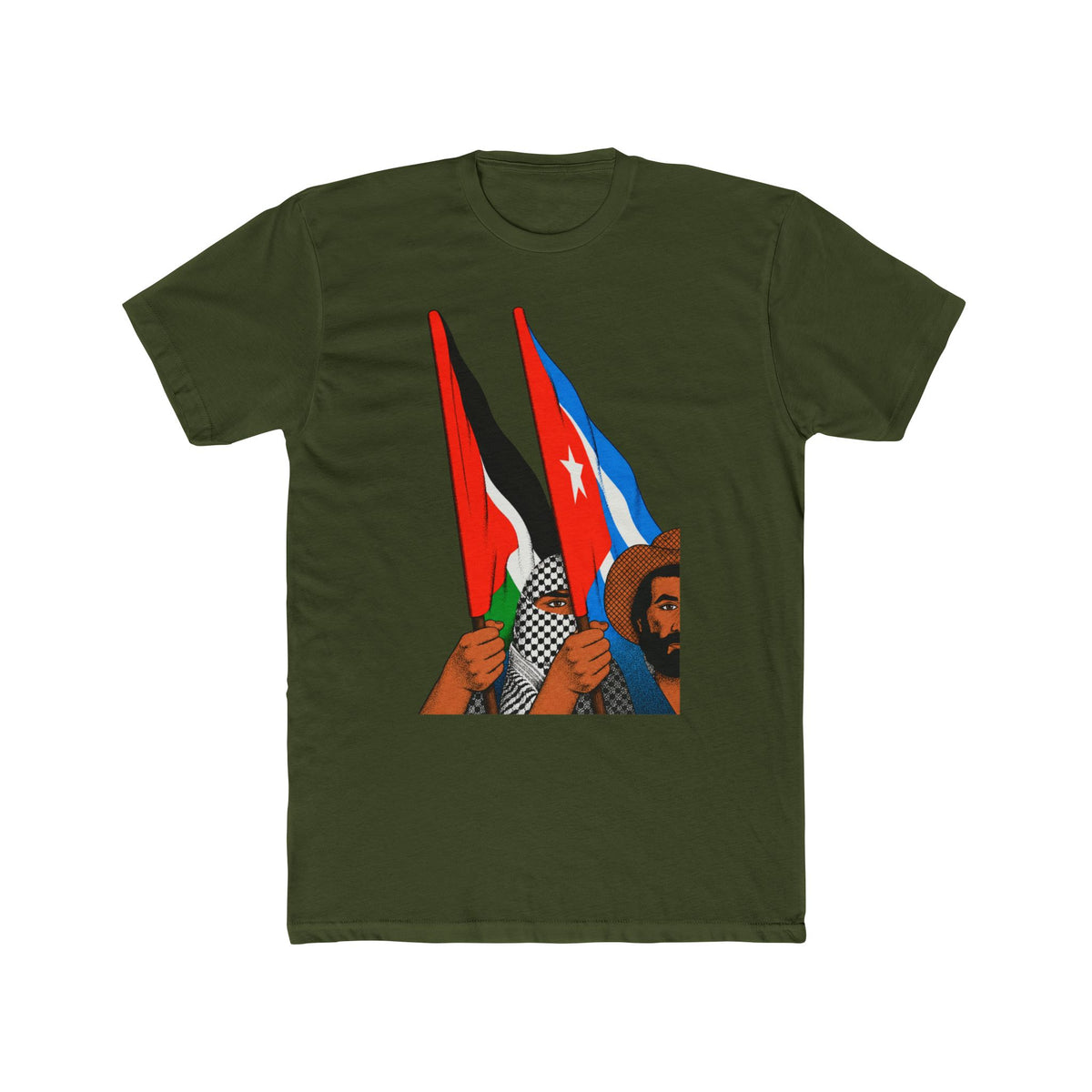 Palestine Cuba Solidarity Tee
