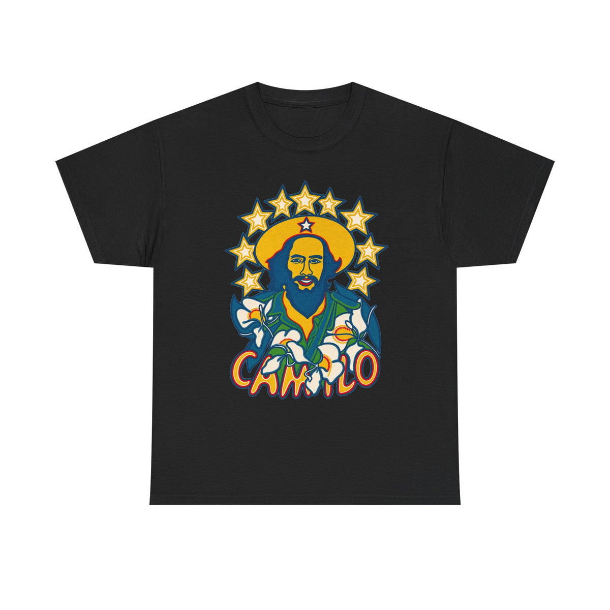 Camilo Cienfuegos Portrait Tee – Cuban Revolutionary Quote T-Shirt