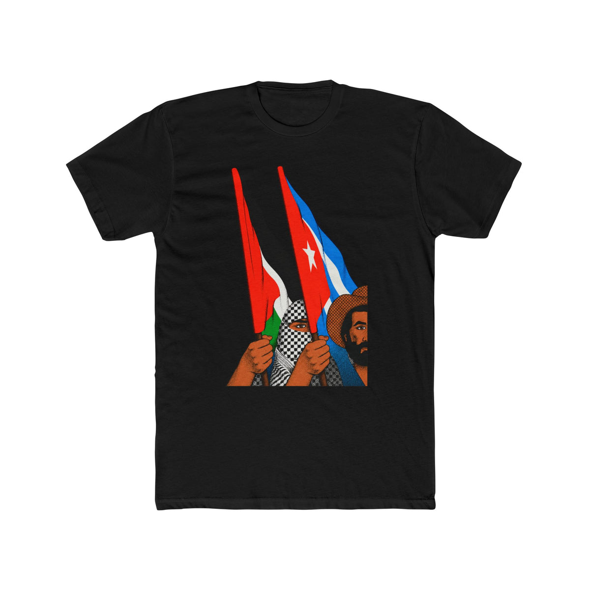 Palestine Cuba Solidarity Tee