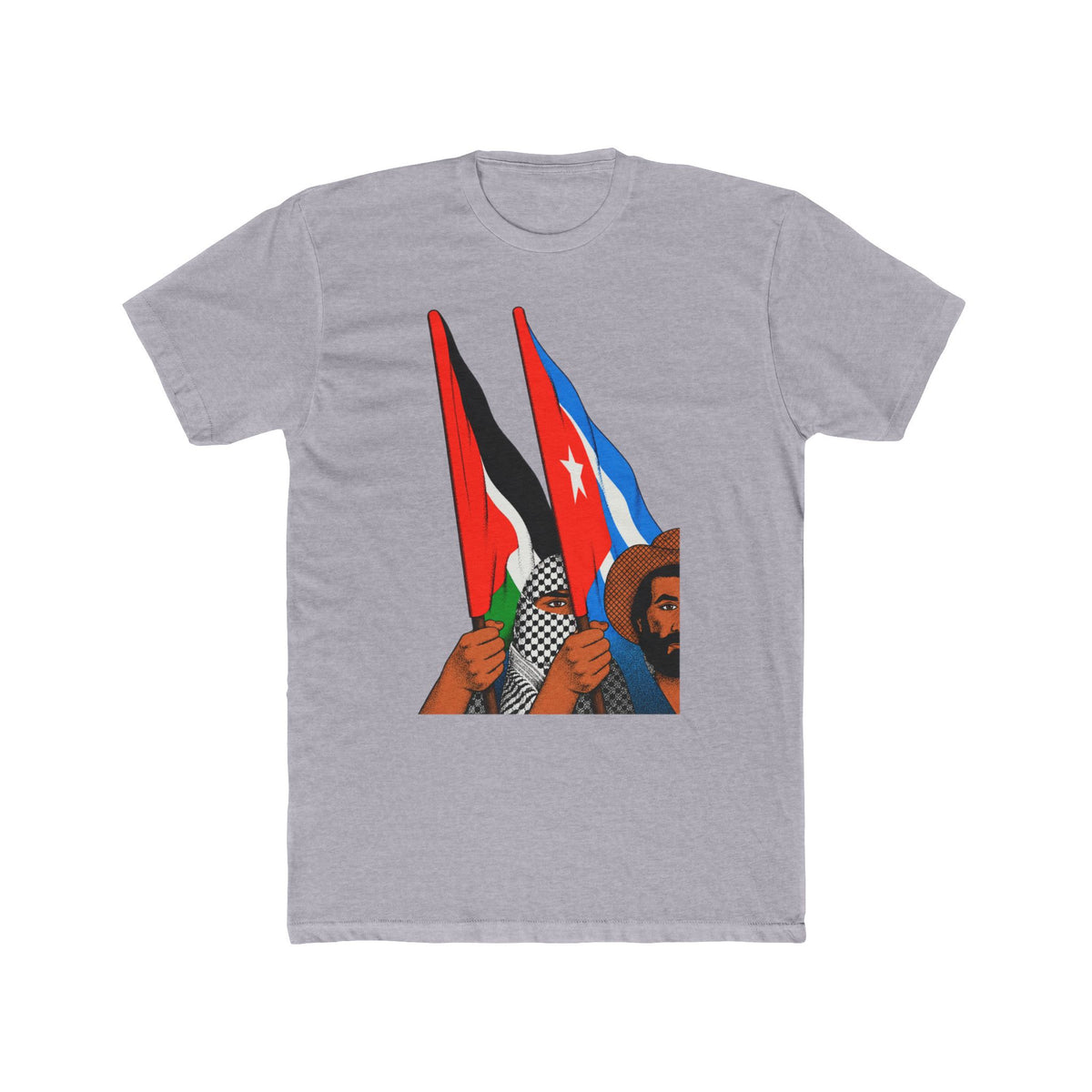 Palestine Cuba Solidarity Tee