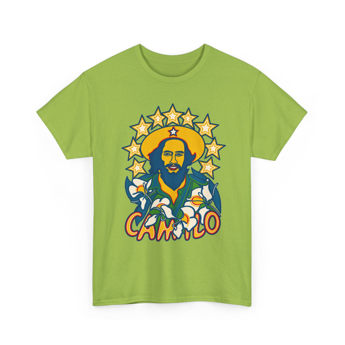 Camilo Cienfuegos Portrait Tee – Cuban Revolutionary Quote T-Shirt